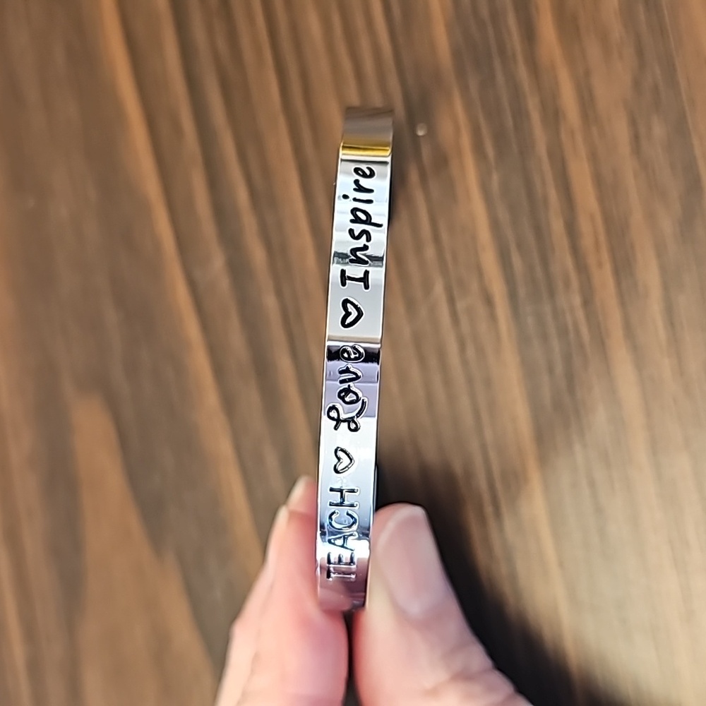 Cute bangle bracelet for teacher